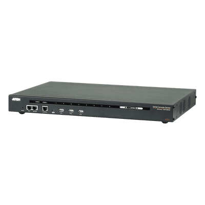 Servidor de consola serie por IP / 8 puertos / Redundancia de alimentación y red / TLS 1.2 / RSA 2048 bits