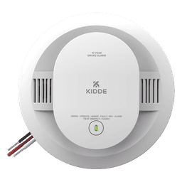Detector de humo fotoeléctrico alámbrico 120 V CA con batería sellada de 10 años, interconexión hasta 24 dispositivos, pieza
