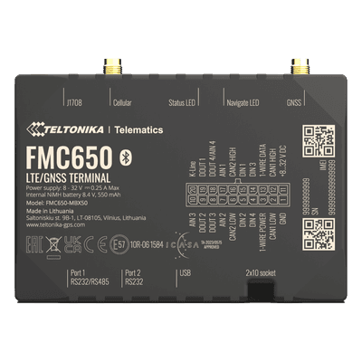 Profesional Rastreador Vehicular (GPS) 4G LTE Cat 1 Con Lectura Can / Bluetooth y Múltiples Entradas y Salidas Digitales