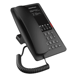 Teléfono IP Hotelero / 2 Líneas SIP / 5 Teclas Programables / Audio HD Manos Libres / PoE 802.3af / Puerto USB-A de Carga / Ethernet 10/100 Mbps