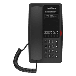 Teléfono IP Hotelero / Wi-Fi 6 Dual-Band / 2 Líneas SIP / 5 Teclas Programables / PoE 802.3af / USB-A / Audio HD