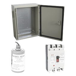 Kit de Centro de Carga Trifasico Para Corriente Alterna, Breaker de hasta 690 Vc de 63 A con Supresor de Descargas Atmosféricas.