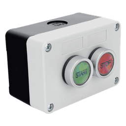 Botonera de Control / IP40 / 24 VCD / 106 x 72 x 58 mm / 4.17 x 2.83 x 2.28 in / Start-Stop / NO