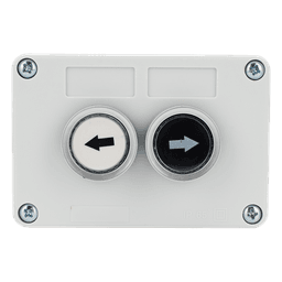 Botonera doble / IP40 / NO / 24VDC / 106 x 72 x 58 mm / 4.2 x 2.8 x 2.3 in