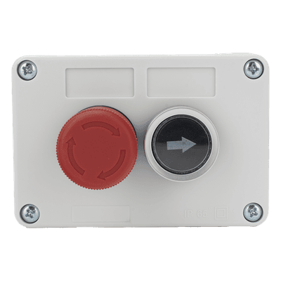 Botonera de Control / Doble Canal / IP40 / Contactos NC/NO / -20 a 50 °C / Barreras y Operadores Vehiculares