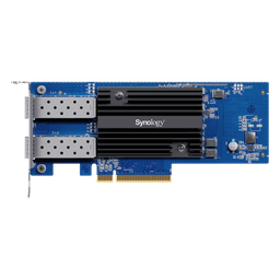 Adaptador de Red SFP+ de 10 GbE de Doble Puerto | Compatible con Synology | PCIe 3.0 x8 | Link Aggregation | Jumbo Frame 9 KB | Garantía de 5 Años.