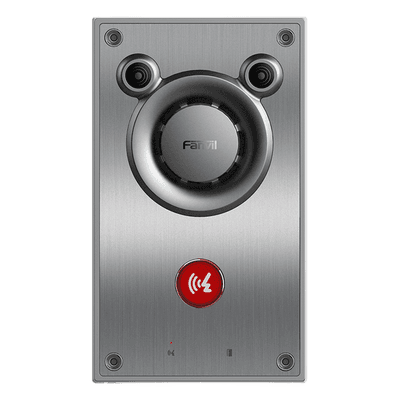 Intercomunicador IP de Emergencia / Altavoz 10W / 2 Líneas SIP / IP66 e IK10 Anti-vandálico / PoE 802.3af / Doble Micrófono con Reducción de Ruido / -40°C a 70°C