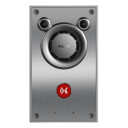 Intercomunicador IP de Emergencia / Altavoz 10W / 2 Líneas SIP / IP66 e IK10 Anti-vandálico / PoE 802.3af / Doble Micrófono con Reducción de Ruido / -40°C a 70°C