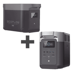 Kit de Estación de Energía Portátil 2048Wh + Batería Externa 2048Wh (4096Wh Totales)