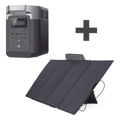 Kit de Estación de Energía Portátil 2048Wh + Panel Solar Flexible 400W