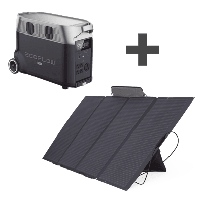 Kit de Estación de Energía Portátil 3600Wh + Panel Solar Flexible 400W