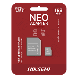 Memoria microSD con Adaptador / 128 GB / Clase 10 / NAND TLC / 92 MB/s Lectura / Multipropósito