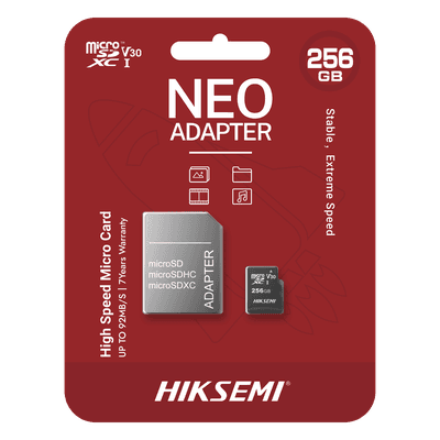 Memoria microSD con Adaptador / 256 GB / Clase 10 / NAND TLC / 92 MB/s Lectura / Multipropósito