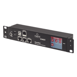 Gateway de Gestión y Monitoreo Ambiental para Centro de Datos GUARDIAN / 1U Compacto / 3 Puertos de Sensores / Pantalla LCD Táctil / SNMP, BACnet, Modbus/TCP