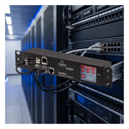 Gateway de Gestión y Monitoreo Ambiental para Centro de Datos GUARDIAN / 1U Compacto / 3 Puertos de Sensores / Pantalla LCD Táctil / SNMP, BACnet, Modbus/TCP