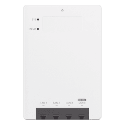 Access Point Wi-Fi 7 de Pared / BE3600 / 512 Usuarios / 1 Puerto 2.5G WAN PoE In + 3 LAN Gigabit + PoE Out / 802.11be / Gestión Cloud