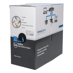 Cable UTP Cat6+ / 305 m (1000 ft) / Calibre 23 AWG / 250 MHz / CM / 100% Cobre / Sin Blindaje / Interior