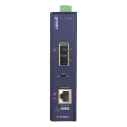 Convertidor de medios industrial PoE+ 1000BASE-SX a 10/100/1000BASE-T 802.3at (SC,MM) -550 m