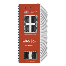 Switch PoE Industrial L2+ / 4 Puertos Gigabit PoE 802.3af/at / 2 Puertos SFP / Presupuesto PoE 120 W / Administración Cloud / Protocolo ERPS / Sin Ventiladores / IP40