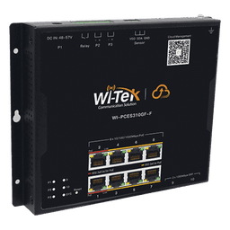 Switch PoE Industrial L2 / 8 Puertos Gigabit PoE / 2 SFP / PoE++ 90W / Presupuesto PoE 145 W / Administración Cloud / Sin Ventiladores / -40 a 75°C