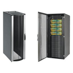 Gabinete Rack ProLine ConnecTek 42 UR 2000 x 800 x 1200 mm con Capacidad 1134 kg  Acero, Color Negro Con Organizadores Laterales Frontal y Traseros Incluidos 