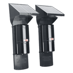 Detector Fotoelectrico Solar / 2 Rayos Infrarrojos / Alcance 60 m (196.9 ft) Exterior / 120 m (393.7 ft) Interior / Panel Solar Integrado / Batería 4,000 mAh / IP65