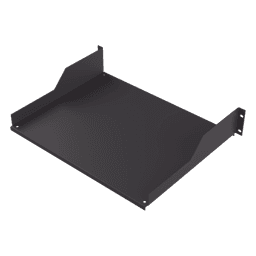 Charola para Soportar Equipos en Rack de 19 in, Profundidad de 34 cm, Color Negro, 2U