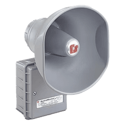 Altavoz reentrante / 15 W / 25-70 V / Dispersión 60° / UL contra incendios / Montaje pared 180° / Gris