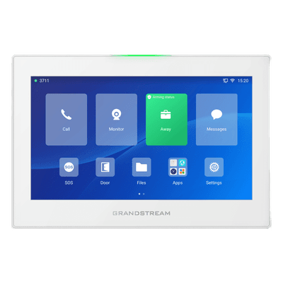 Estación de Intercomunicación SIP / Pantalla Táctil 7'' 1024x600 / Wi-Fi 6 Dual Band / Bluetooth 5.0 / 8 Canales de Alarma / Android 13 / Control HVAC e Iluminación