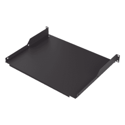 Charola para Soportar Equipos en Rack de 19 in, Profundidad de 34 cm, Color Negro, 1U