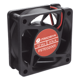 Ventilador Axial Anticondensante / 12 Vcc / 60x60x25 mm / 25.0 CFM / 4500 RPM / 1.6 W
