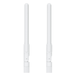 Antenas omnidireccionales y Stand para AP UK-ULTRA (no incluido), incluye 2 antenas dual-band de 3 dBi en 2.4 Ghz y 4 dBi en 5 Ghz