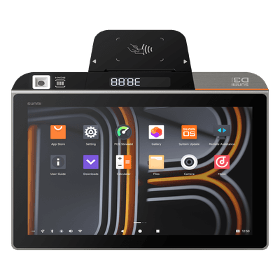 Terminal POS de Escritorio / 10.1" IPS / Qualcomm Hexa-Core 2.4 GHz / 3 GB RAM + 32 GB ROM / Impresora Térmica 58 mm / Android 13 / IP54 / 4G / Wi-Fi Dual Band / Bluetooth 5.0