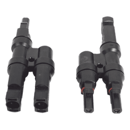 Conector  MC-4 Doble para Módulos Fotovoltaicos. Tipo 2T 
