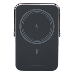 Power Bank Serie UNO Inalambrico | 10000mAh | 7.5W/20W  |  Con Emojis de Estado | Carga Rápida USB-C Bidireccional  | Pantalla TFT  Inteligente | Con Holder | Color Grey.