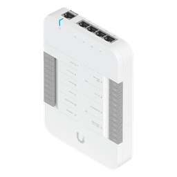 Controlador de Acceso IP / 2 Lectores / 2 Cámaras / 5 Puertos Gigabit / PoE++ 802.3bt / 4 Entradas de Sensor / 2 Terminales AUX