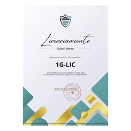 Licencia Perpetua para aumentar en 1Gb el análisis de trafico, Firewall modelo Z5100 series
