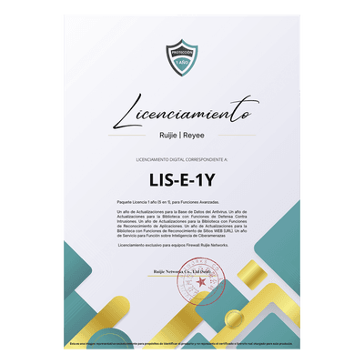 Paquete Licencia 1 año  (5 en 1), para Funciones Avanzadas Firewall modelo Z5100 series
