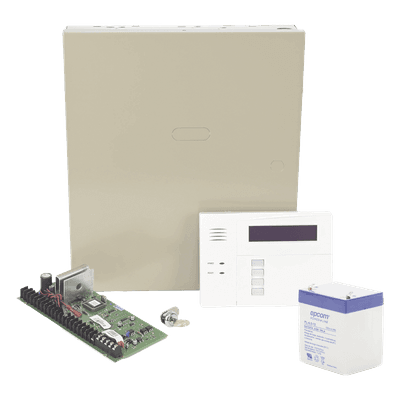 Panel de Alarma Híbrido / 48 Zonas / 3 Particiones / IP y Celular 4G / Teclado con Receptor Inalámbrico