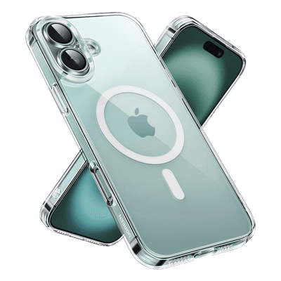 Funda protectora magnética transparente UGREEN Classy para iPhone 16 Plus (transparente)