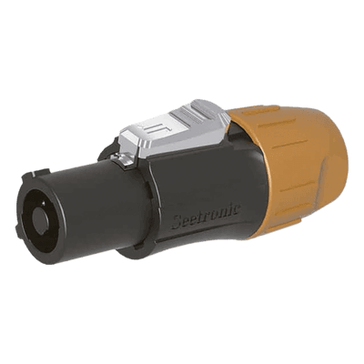 POWERCOM,  línea, neutro y conexión a tierra de seguridad preadaptada IP65 Color Negro