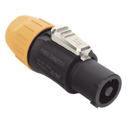 POWERCOM,  línea, neutro y conexión a tierra de seguridad preadaptada IP65 Color Negro
