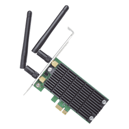 Adaptador PCI Express Wi-Fi / Doble Banda AC1200 / 2.4 y 5 GHz / 2x2 MU-MIMO / Antenas Desmontables 2 dBi / Perfil Bajo y Completo