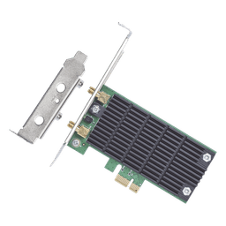 Adaptador PCI Express Wi-Fi / Doble Banda AC1200 / 2.4 y 5 GHz / 2x2 MU-MIMO / Antenas Desmontables 2 dBi / Perfil Bajo y Completo