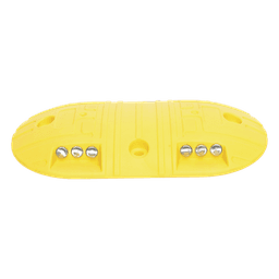 Boya D / Plastico Duradero / Amarilla / 4 Orificios / LEDS REFLEJANTES / 20 Toneladas.