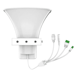 Altavoz SIP IP para Voceo y Paging / 2 Líneas SIP / Potencia 30W / IP66 Exterior / Alimentación PoE / Compatible con Conmutadores SIP / Montaje en Pared