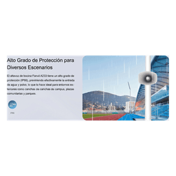 Altavoz SIP IP para Voceo y Paging / 2 Líneas SIP / Potencia 30W / IP66 Exterior / Alimentación PoE / Compatible con Conmutadores SIP / Montaje en Pared