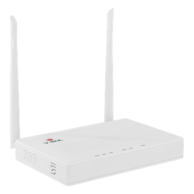 ONU Dual G/EPON / Wi-Fi 2.4 GHz / 4 Puertos LAN Gigabit / 2 Antenas 5 dBi / Gestión Remota / Consumo 10W