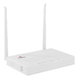 ONU Dual G/EPON / Wi-Fi 2.4 GHz / 4 Puertos LAN Gigabit / 2 Antenas 5 dBi / Gestión Remota / Consumo 10W