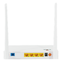 ONU Dual G/EPON / Wi-Fi 2.4 GHz / 4 Puertos LAN Gigabit / 2 Antenas 5 dBi / Gestión Remota / Consumo 10W
